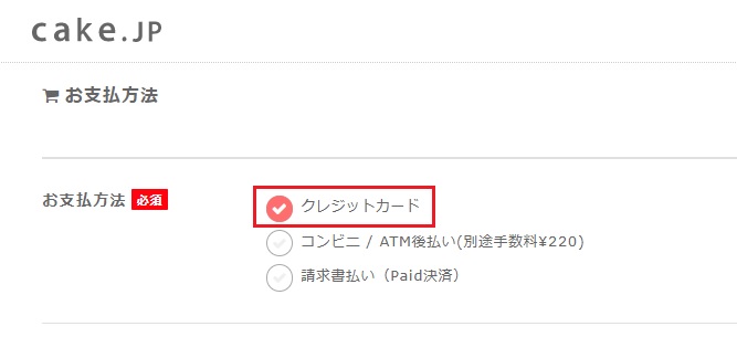 支払い画面