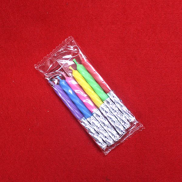 ●キャンドル小　6色6本入り長さ6㎝ お付けいたしますか？