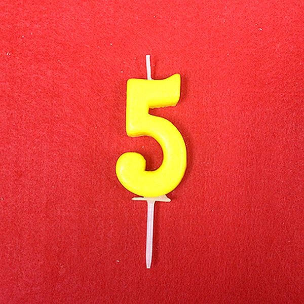 ナンバーキャンドル5番