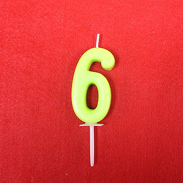 ナンバーキャンドル6番