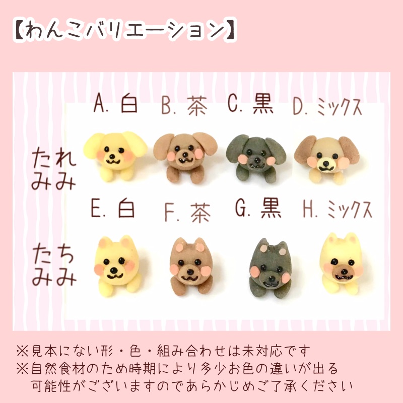 わんこマスコットの種類