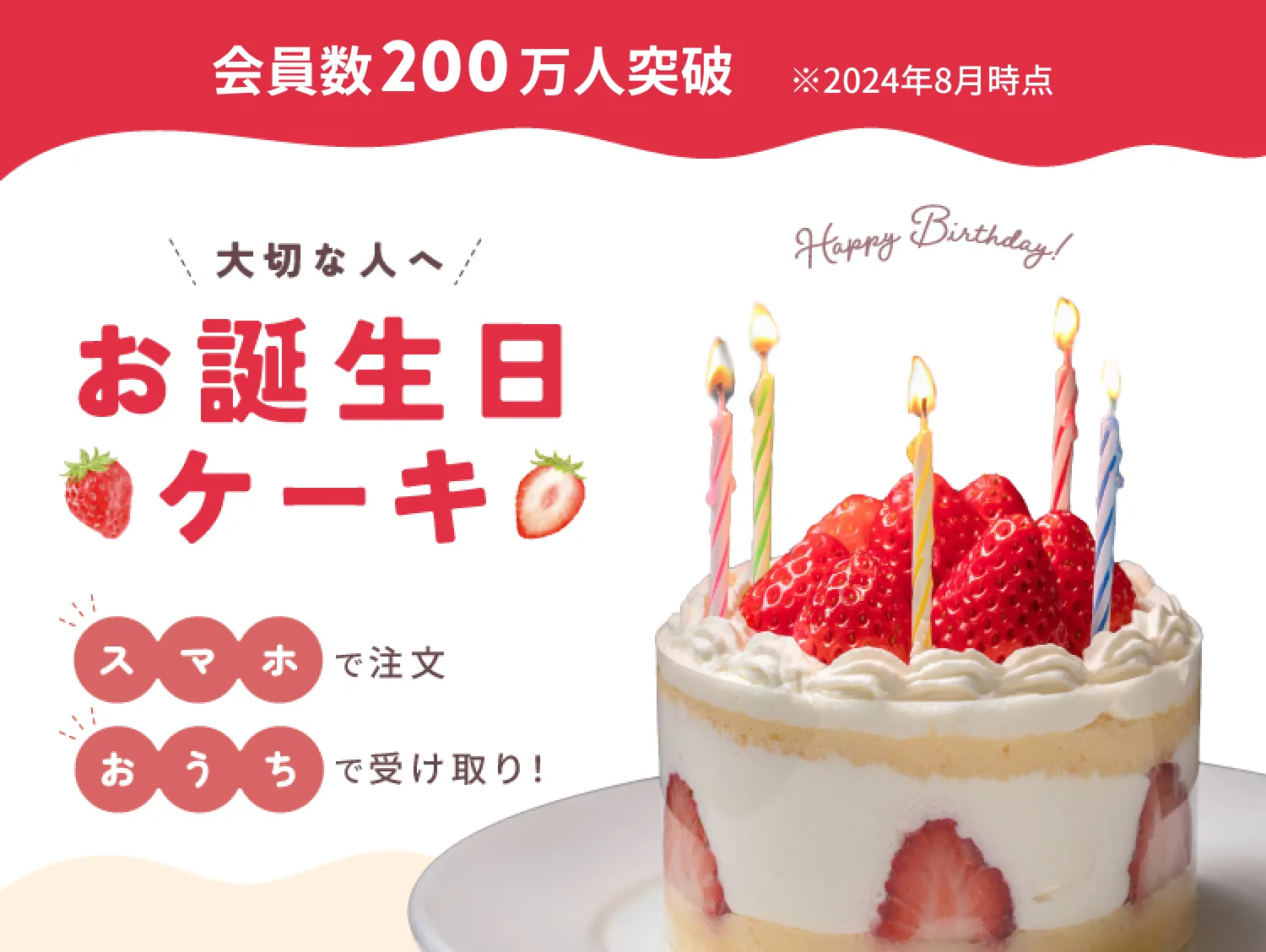 大切な人へお誕生日ケーキ