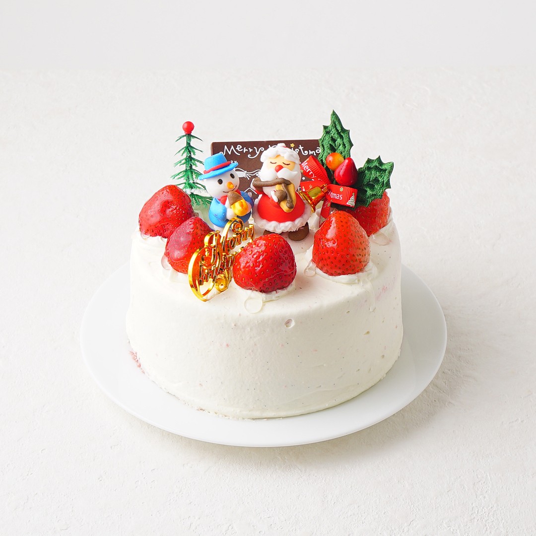 【お菓子工房アントレ】クリスマスレインボーケーキ 5号 3