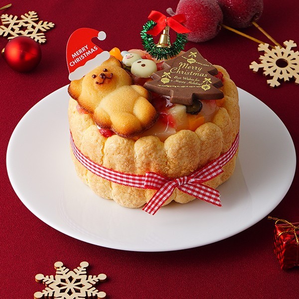 クリスマスケーキ2021　ファーストバースデーケーキ　ホイップヨーグルトクリーム　3号　9cm　クリスマス2021　 1