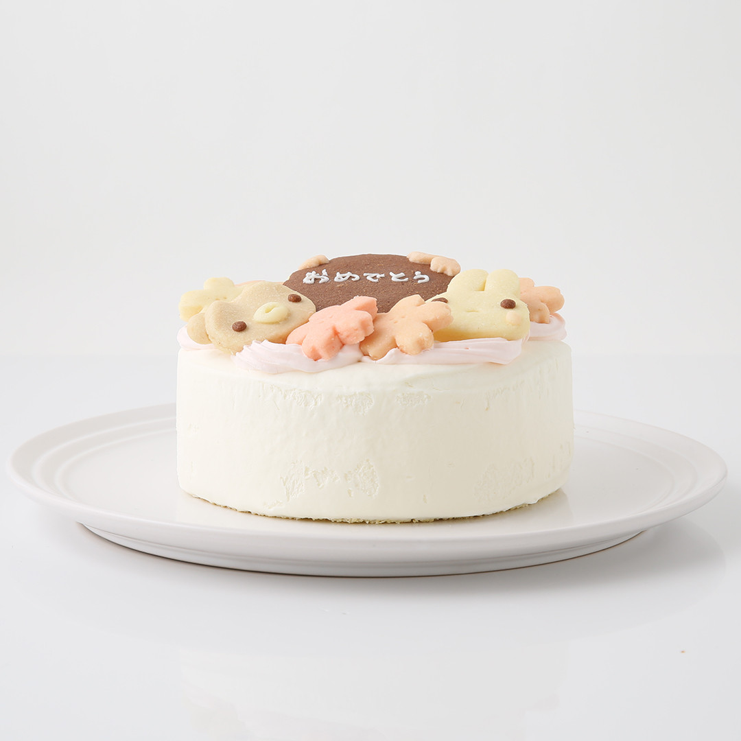 天然色素・国産小麦粉と安心食材☆季節のうさくまケーキ☆桜☆4号 12cm #お花のケーキ　#フラワーケーキ 4