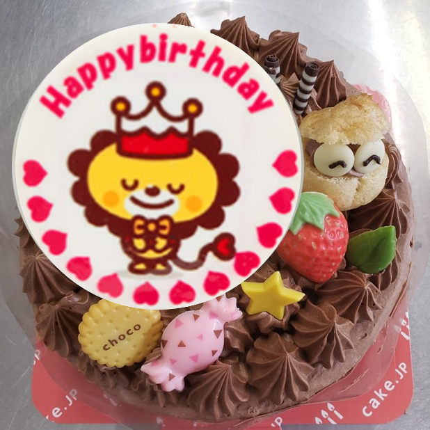 フォトキャラクタープレートケーキ チョコ 6号 18cm ケーキ工房 モンクール Cake Jp