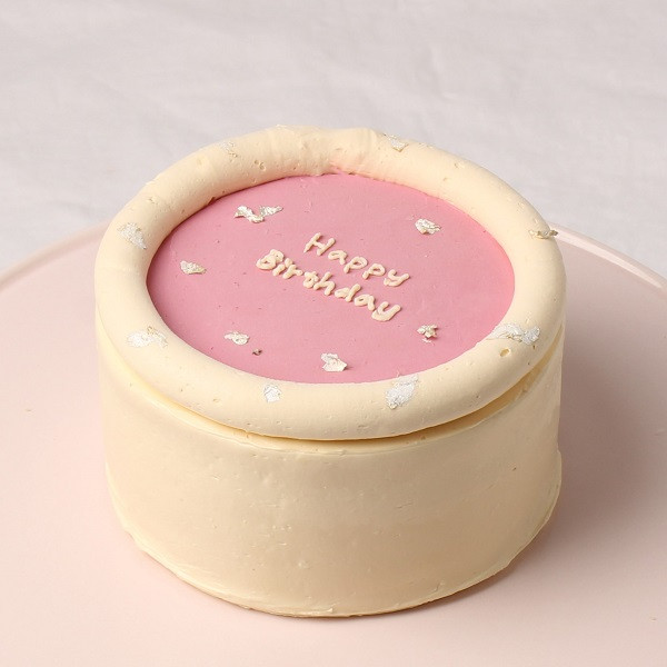 【9色カラバリ対応】もこもこふちどりクリームのバタークリームセンイルケーキ 6号 18?