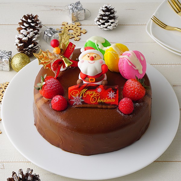 2023 クリスマスケーキ 生チョコのクリスマスケーキ 4号 12cm