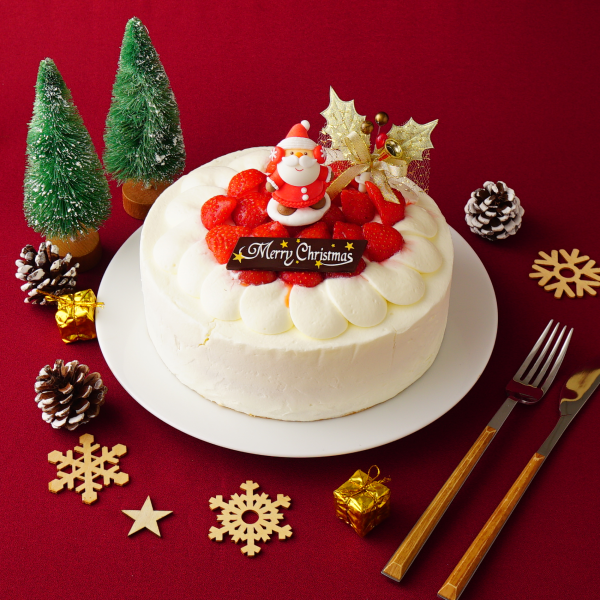  6号 【18cm】クリスマスイチゴ生デコレーションケーキ