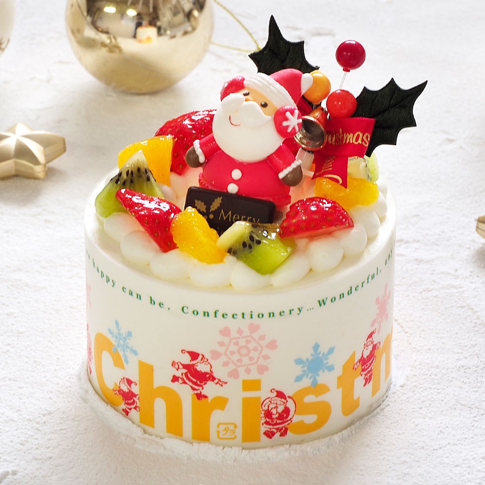 NX}XP[L tbVt[c悹N[V[gP[L 3 9cm cream-3-xmas NX}X2025