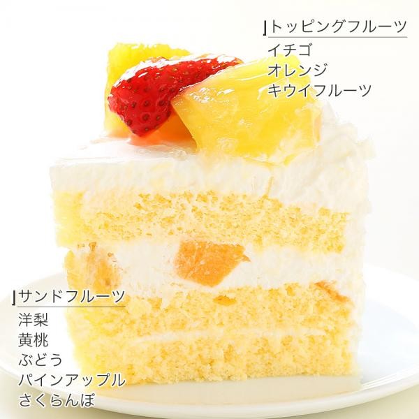 1884円 お気に入りの 春のお祝い桜ケーキ メッセージ入りフルーツ三種生クリーム 6号 バースデーケーキ