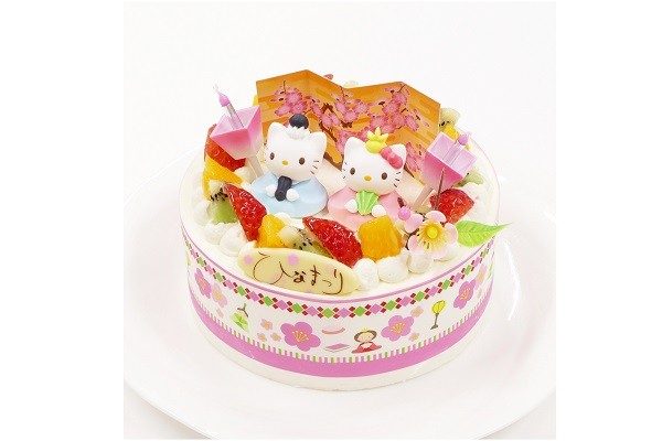 キティーちゃんひな祭りデコレーション 5号 15cm Cream 5 Hina Hk Cake Express Cake Jp