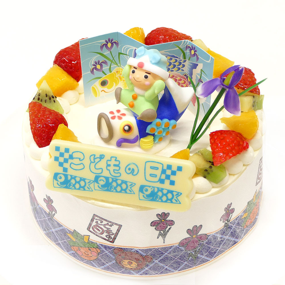 こどもの日ケーキ フレッシュ生クリームのデコレーションケーキ 7号 21cm cream-7-ko