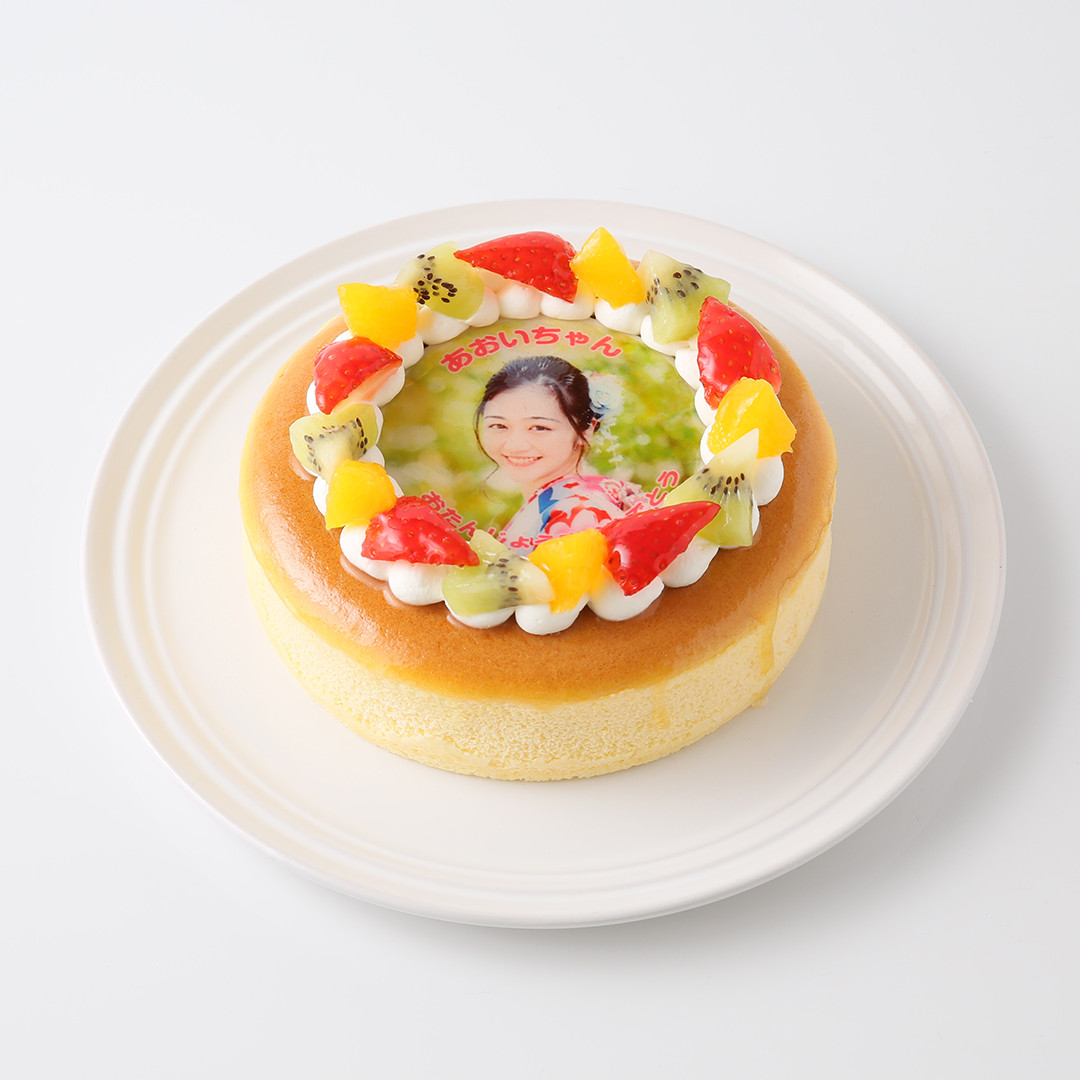 CAKE EXPRESS 4～6名様用 5号バースデーケーキ イラスト サプライズ スフレチーズケーキ デコレーション フォトケーキ プリント 写真 ケーキ 冷凍 心のこもったオリジナルケーキでお祝い 誕生日ケーキ 注文割引 心のこもったオリジナルケーキでお祝い