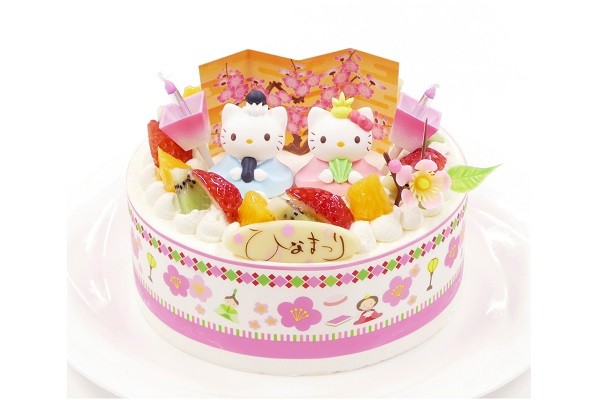 キティーちゃんひな祭りデコレーション 5号 15cm Cream 5 Hina Hk Cake Express Cake Jp