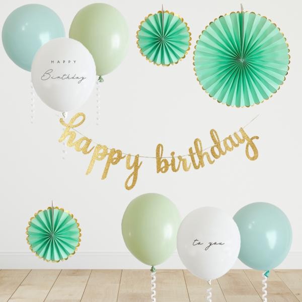 送料込み プチプラ グリーンアップル 簡単 誕生日飾り付け セット バースデー デコレーション 飾り ファーストバースデー Hanamei Cake Jp