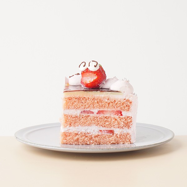 お祝いのケーキに写真を添えて(^O^)／ フォト 写真 苺クリームケーキ 4号 5
