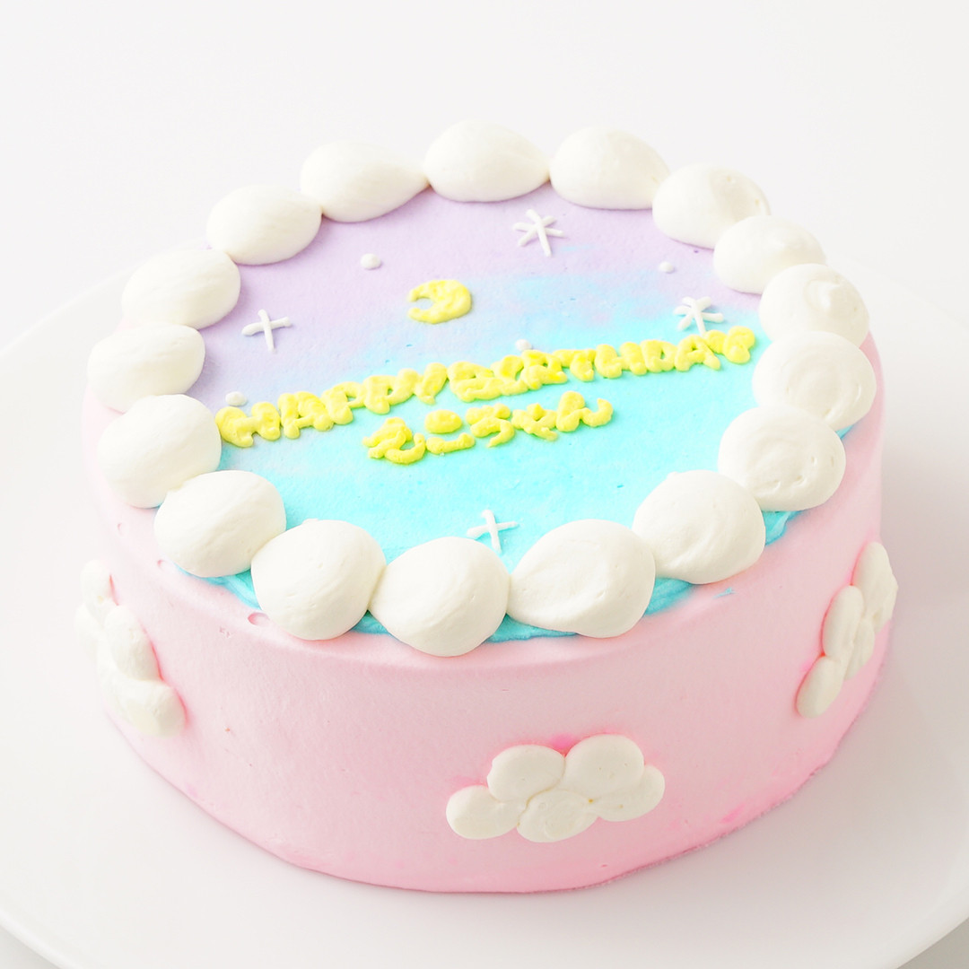 夜空のパステルセンイルケーキ 5号 Milkymoco Cake Jp