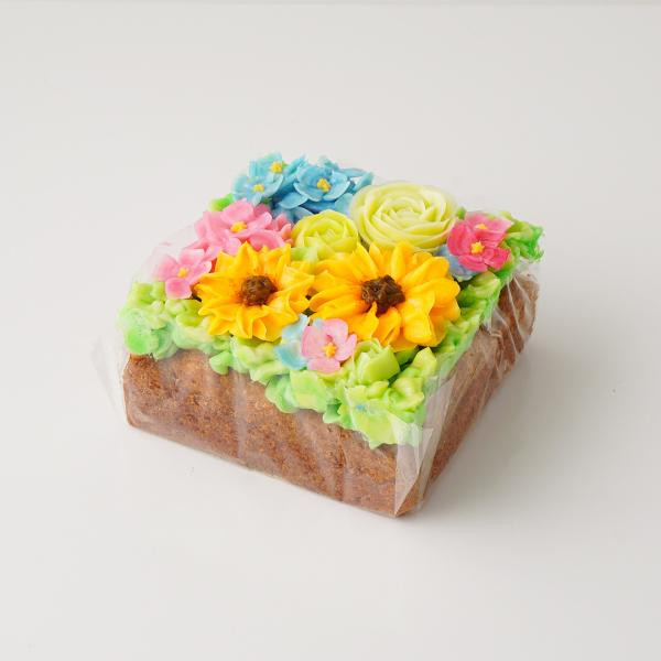 食べられるお花のボックスフラワーケーキ ヒマワリコレクション Flower Picnic Cafe Hakodate Cake Jp