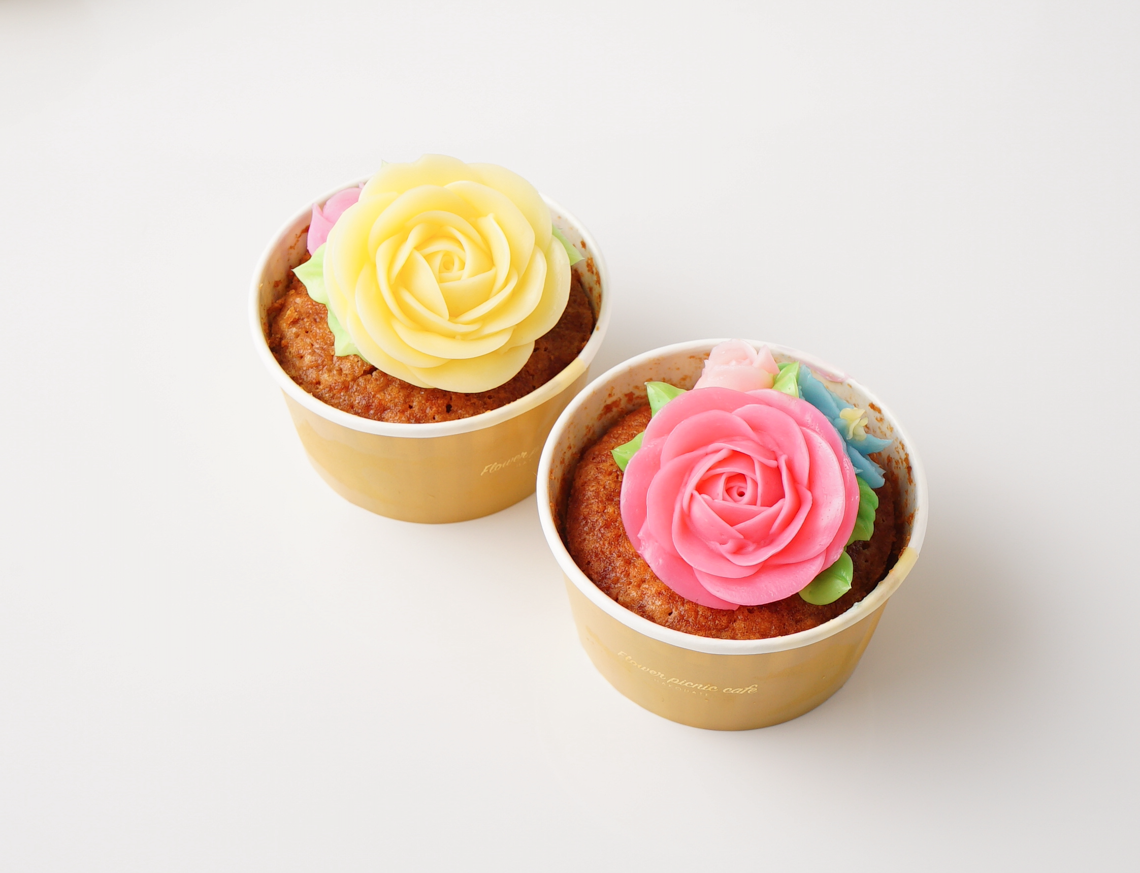 食べられるお花のカップケーキ＜4個セット＞　　　 4