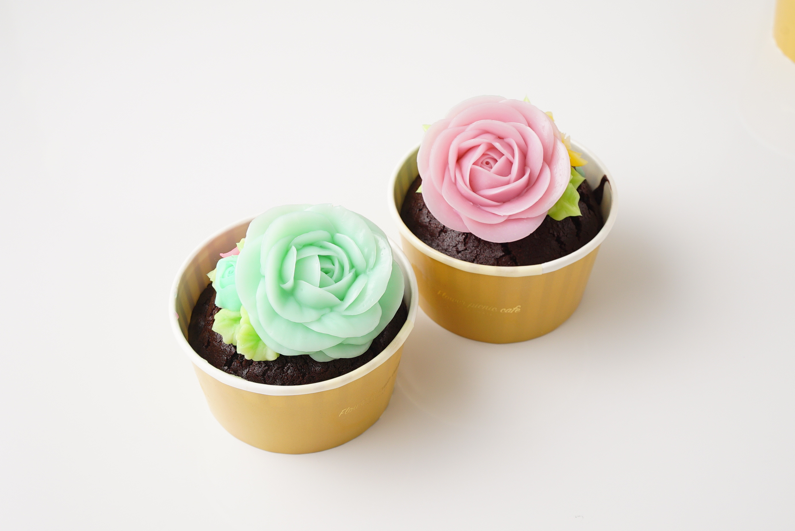 食べられるお花のカップケーキ＜4個セット＞    5