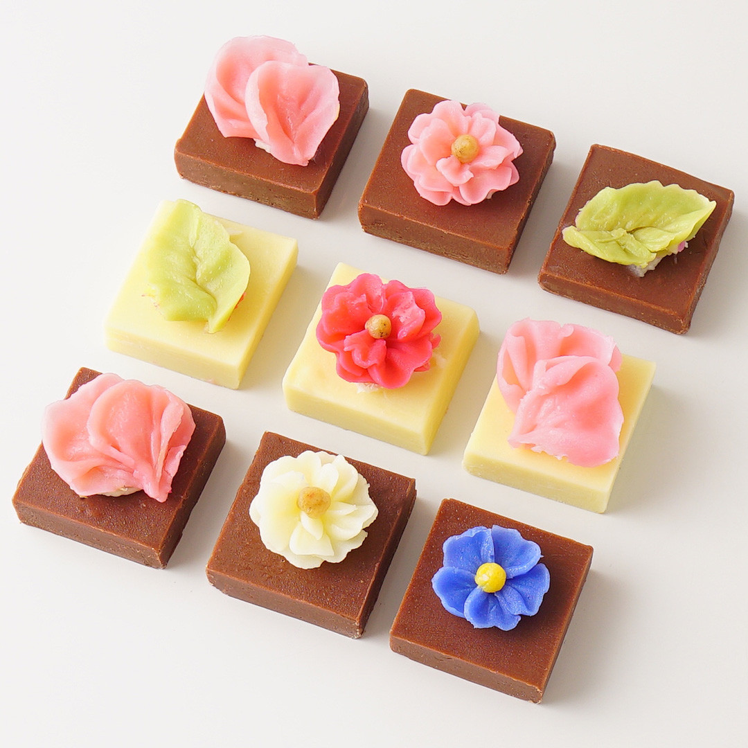 【Cake.jp限定】食べられるお花のバレンタインチョコレート/9個入 バレンタイン2023 7