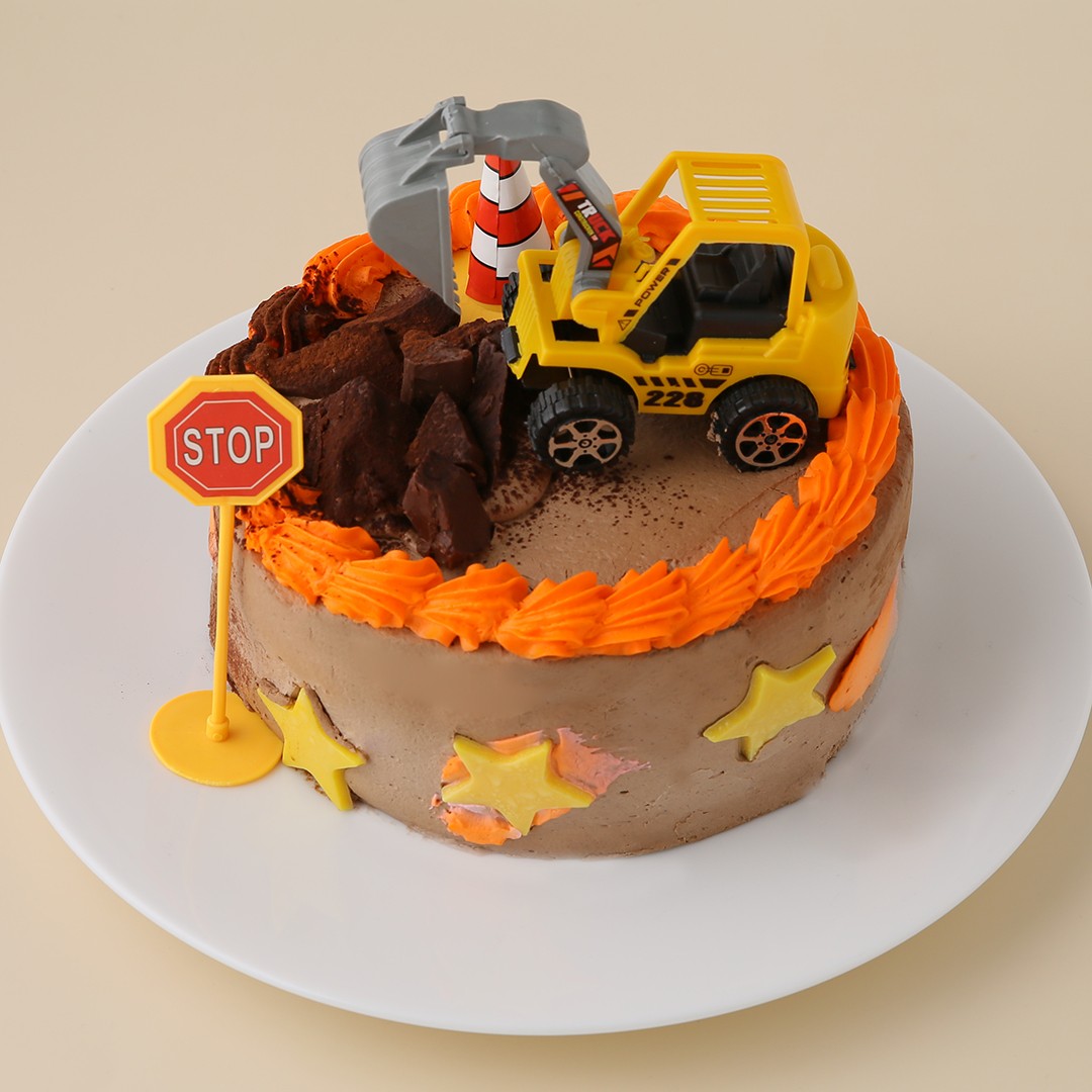 大人気 くるまケーキ はたらく車ショベルカー 5号 フレッシュケーキ愛之助 Cake Jp