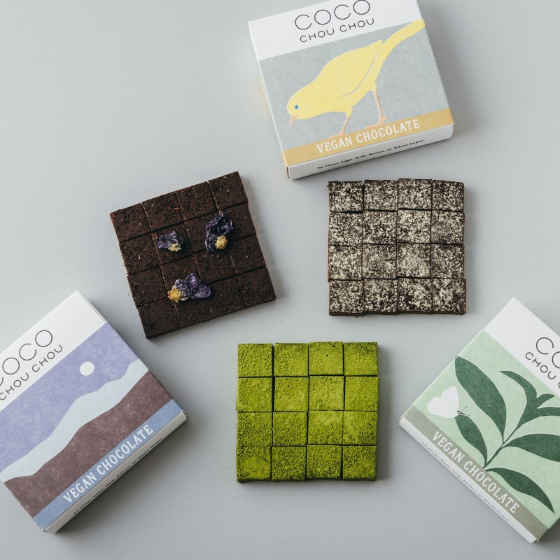 <薫る3種>ヴィーガン生チョコレート(アールグレイ・抹茶・ジンジャー)ヴィーガン グルテンフリー 白砂糖不使用