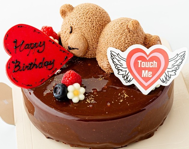 動画で想いを贈る くまちゃんのチョコレートムースケーキ