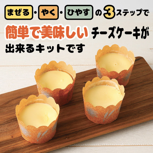 お試し版 簡単 3ステップス 濃厚チーズケーキ 手作りキット Cake Jp Original Cake Jp
