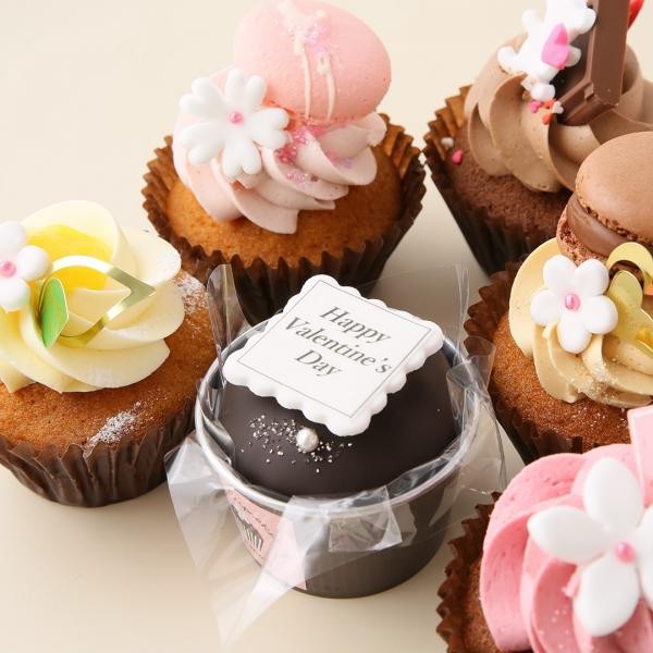 自由メッセージ カップケーキセット 6個入（N.Y.Cupcakes） | Cake.jp