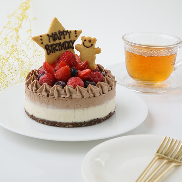 グルテンフリー ヴィーガンrawチョコケーキ 12cm ヴィーガンスイーツ ヴィーガンケーキ Sante Cafe まる Cake Jp