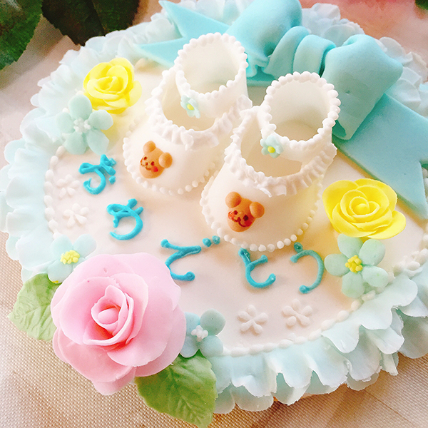 世界に一つ！出産御祝ベビーシューズのデコレーションフラワー