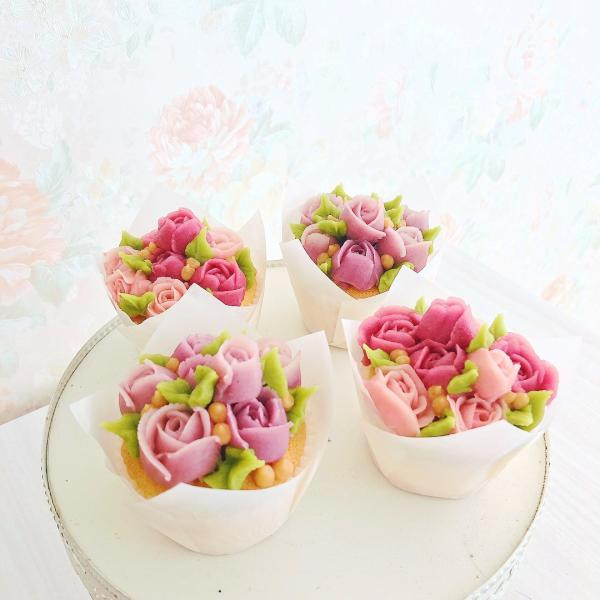 花束カップケーキ　4個セット　お中元夏ギフト2022 6