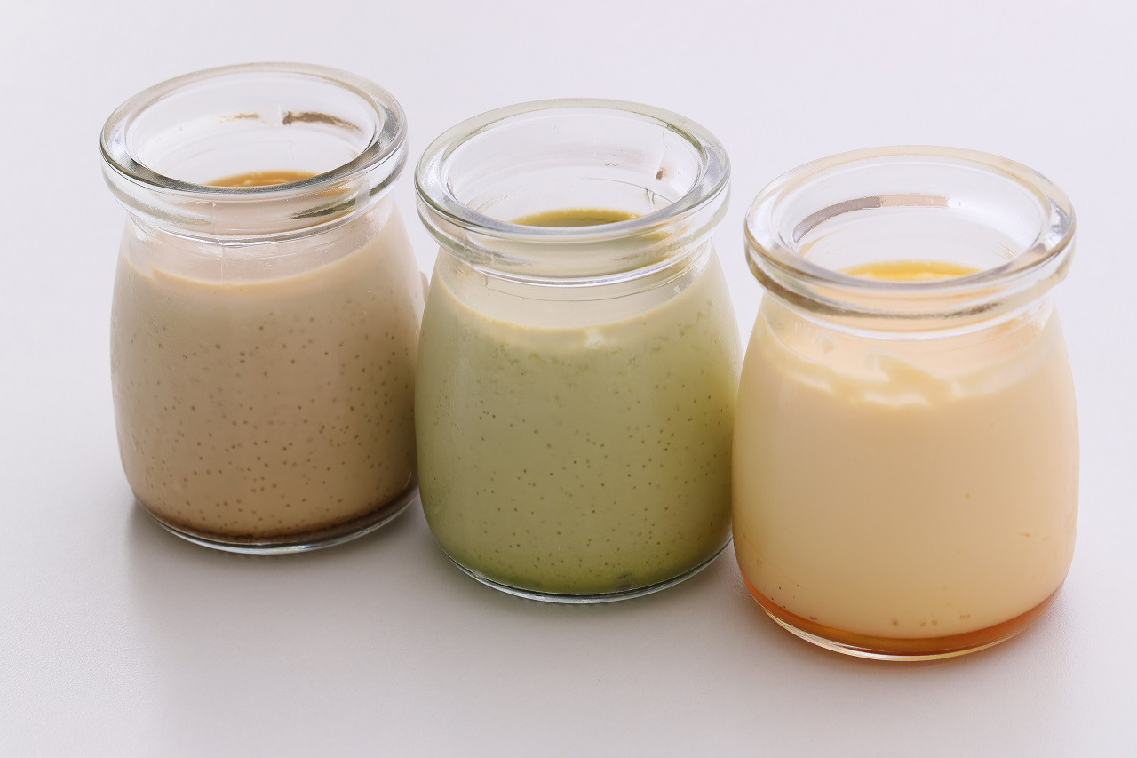 幸福（しあわせ）ぷりん 詰合せ6個セット（定番x2、抹茶x2、河原決明x2） 