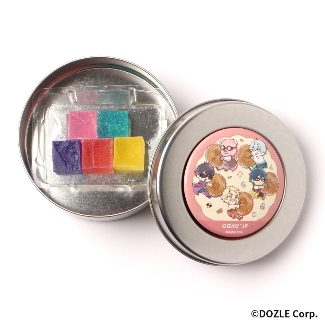 「ドズル社」スイーツポップアップストア『SWEETS POP UP STORE』DOZLE Corp.×Cake.jp マグネット付き琥珀糖缶（ぶどう）