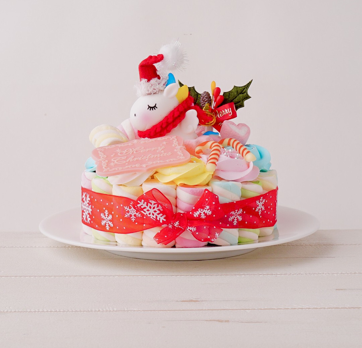 ユニコーンサンタフルデコギミックケーキ 5号 クリスマス2022 4