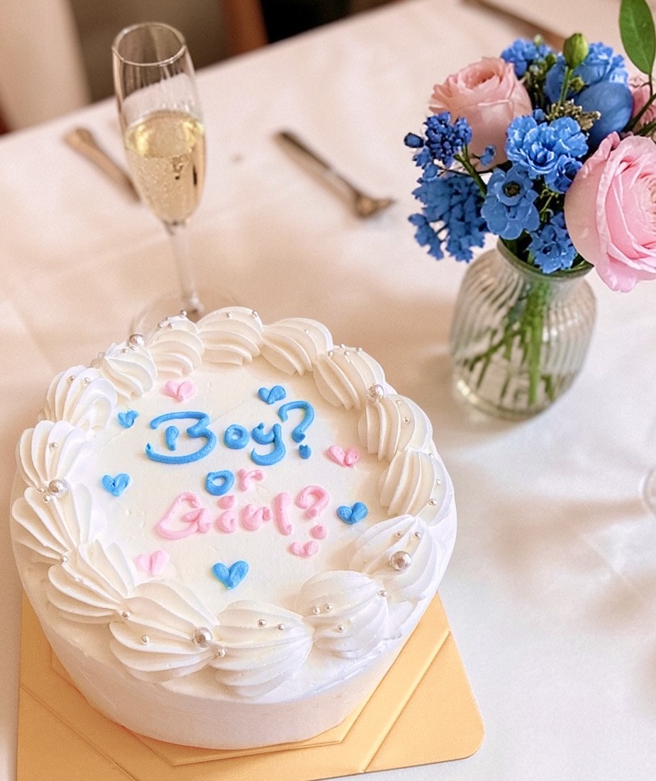 カラー選択♡ジェンダーリビールセンイルケーキ Boy？or Girl？ 5号