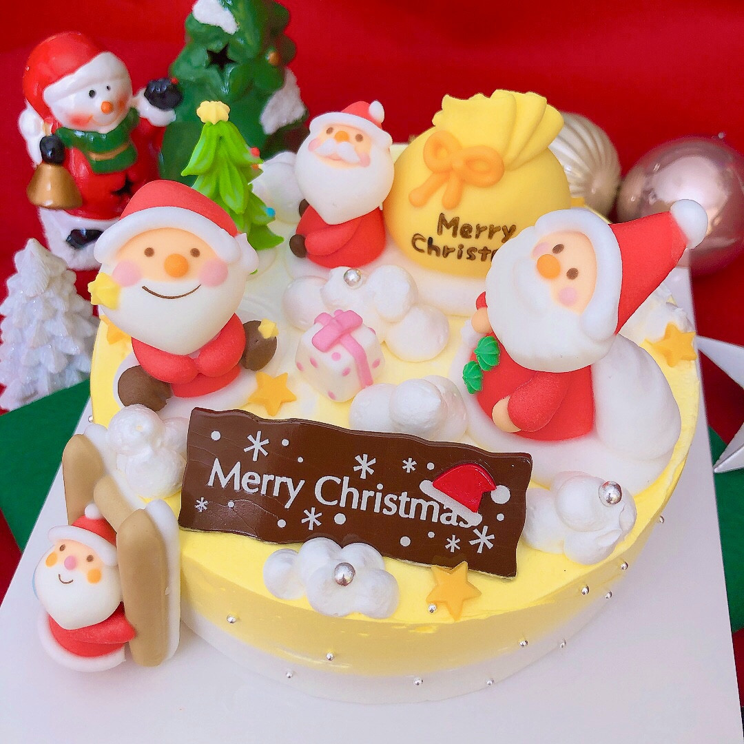 サンタさんの大忙しクリスマスパーティケーキ  4号 クリスマス2026