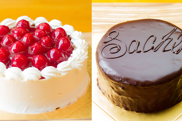 GOODEATZご堪能2種set-木苺レアチーズケーキ&ザッハートルテ 各12cm
