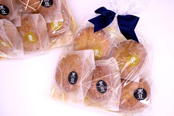 丹波篠山老舗和菓子屋の黒豆と栗のタルト 5個入り
