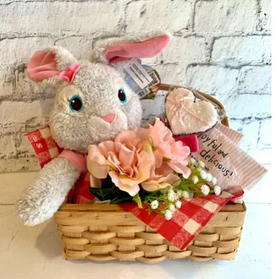 アイシングクッキー うさぎのぬいぐるみ&バスケット付き