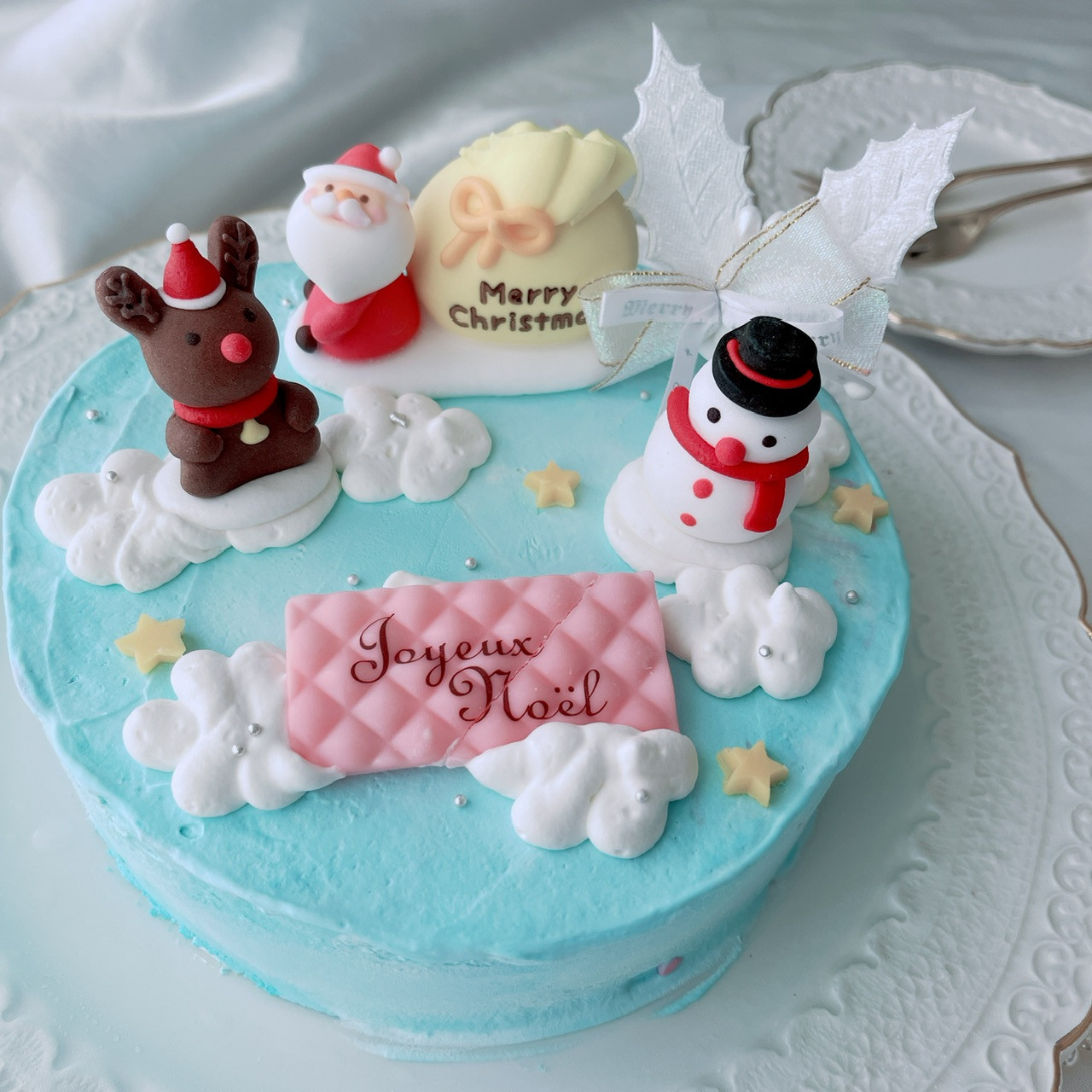 クリスマスケーキ（色の変更可） 4号 クリスマス2023