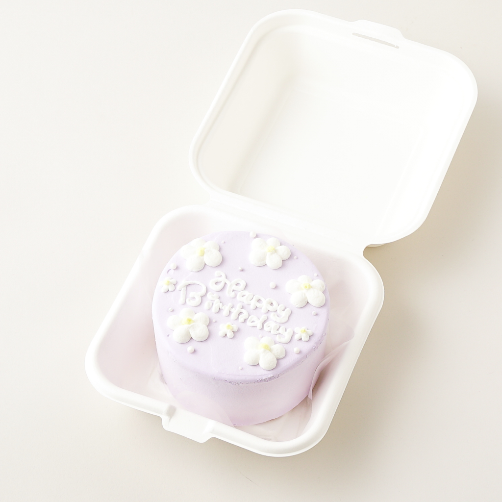 NEW 花柄センイルケーキ（色の変更可能）ランチボックス入り 9cm 