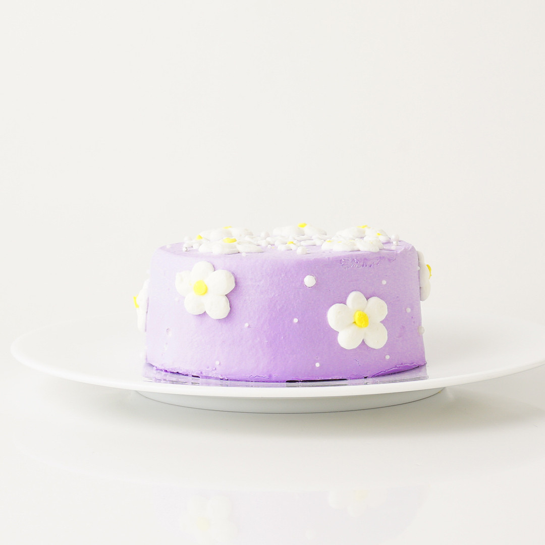 花柄センイルケーキ（色の変更可能）ランチボックス入り 10cm 5