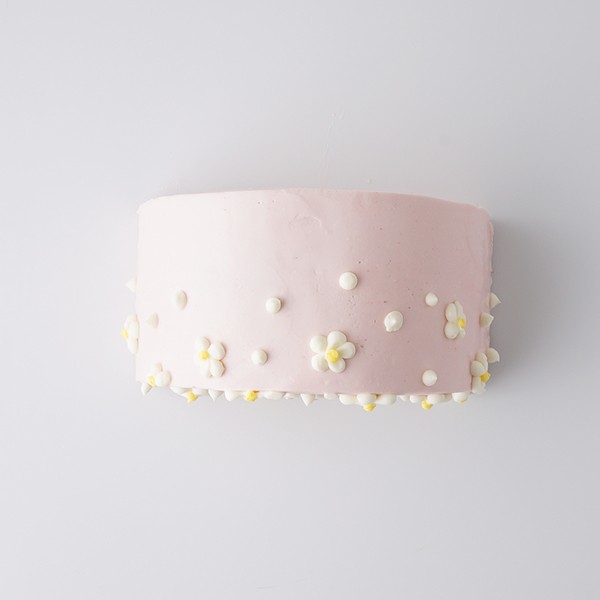 ハーフケーキ《センイルケーキ》ピンク　15cmハーフ　 3