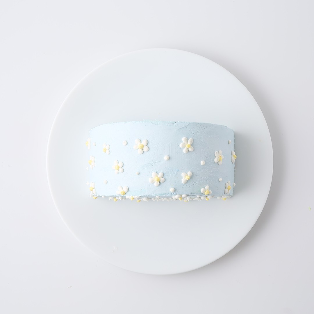 ハーフケーキ《センイルケーキ》ブルー　15cmハーフ 3