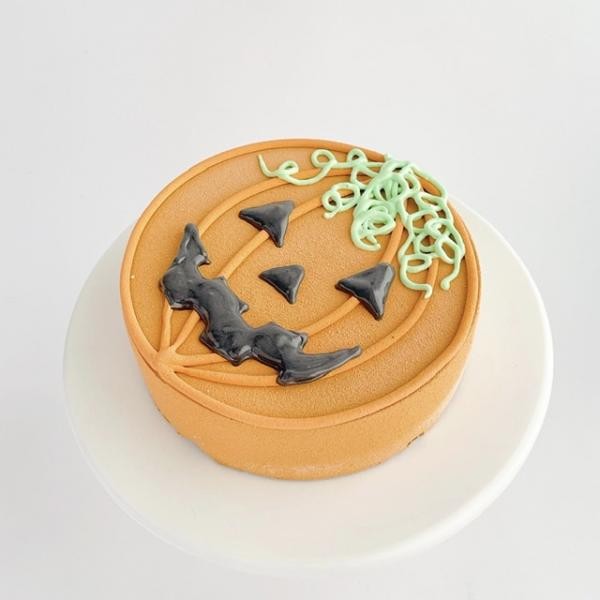 【ハロウィンケーキ2021】かぼちゃのおばけケーキ～チョコレートムースケーキ 5号 3