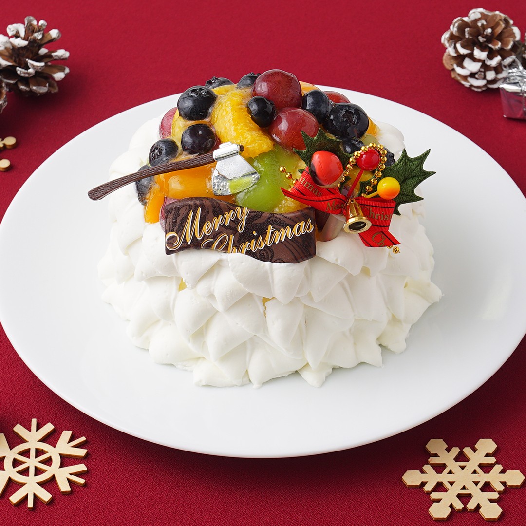 フルーツ超盛り デコレーションケーキ 4号 クリスマス2023