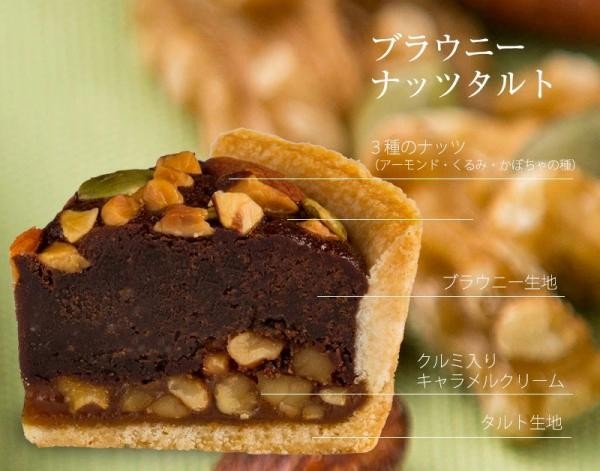 ブラウニーナッツタルト チョコ ショコラ ナッツ アーモンド タルト ブラウニー（フレシュール） | Cake.jp